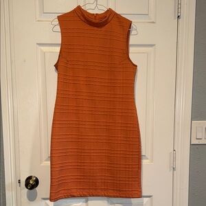Sharagano Sleeveless Rust Mini Dress